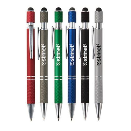 Custom Siena Executive Aluminum Spin Top Stylus Pen - All color Custom Siena Executive Aluminum Spin Top Stylus Pen - All color