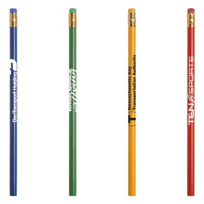 Custom Jo-Bee Recycled Newspaper Pencil w/Matching Eraser - All color