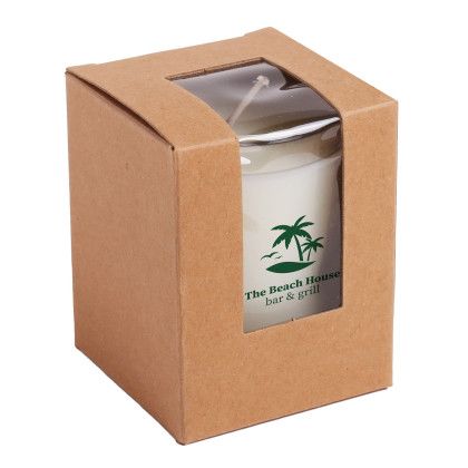 Custom Wixie Candle With Kraft Paper Box: 3 oz Custom Wixie Candle With Kraft Paper Box: 3 oz