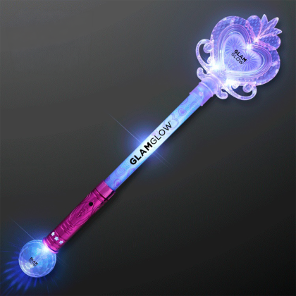 Custom Big Light Up Heart Princess Wand 22.5" Custom Big Light Up Heart Princess Wand 22.5"