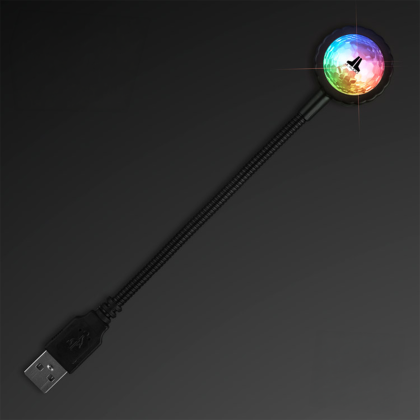 Custom USB Party Light Mini Disco Ball, 9 Settings Custom USB Party Light Mini Disco Ball, 9 Settings