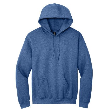 Custom Adult Blend Hooded Pullover Sweatshirt - Gildan - Heather Deep Royal