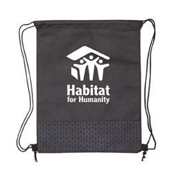 Custom Pathway Non-Woven Drawstring Backpack - Black Custom Pathway Non-Woven Drawstring Backpack - Black