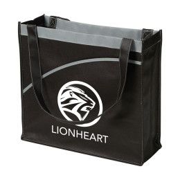 Custom Mesa Curve Non-Woven Tote - Black Custom Mesa Curve Non-Woven Tote - Black