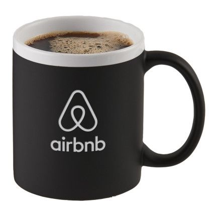 Custom 11 oz. Sunrise Velvet-Touch Ceramic Mug - Black Custom 11 oz. Sunrise Velvet-Touch Ceramic Mug - Black