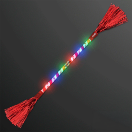 Custom LED Candy Cane Baton for Twirling, 21" 