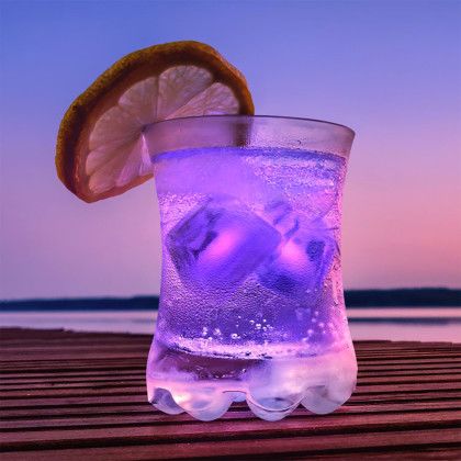 Custom Inspiration Ice Cube Purple Lights, Patent D650,121 - Lifestyle View 