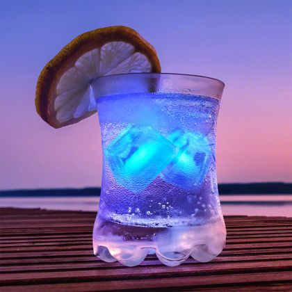 Custom Inspiration Ice Cube Blue Lights, Patent D650,121 - Lifestyle View Custom Inspiration Ice Cube Blue Lights, Patent D650,121 - Lifestyle View