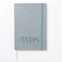 Custom Saratoga Exec Soft Cover Journal - Debossed - Dusty Blue Custom Saratoga Exec Soft Cover Journal - Debossed - Dusty Blue