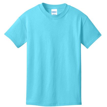 Custom Port & Company Youth Core Cotton Tee - Tidal Wave Custom Port & Company Youth Core Cotton Tee - Tidal Wave