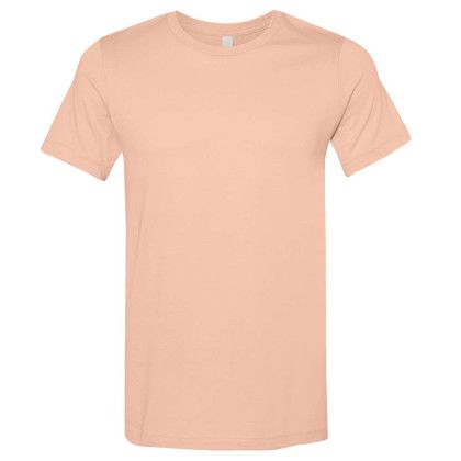 Custom Bella+Canvas Unisex Jersey Short Sleeve Tee - Peach Custom Bella+Canvas Unisex Jersey Short Sleeve Tee - Peach