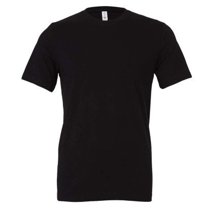 Custom Bella+Canvas Unisex Jersey Short Sleeve Tee - Black Custom Bella+Canvas Unisex Jersey Short Sleeve Tee - Black