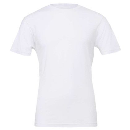 Custom Bella+Canvas Unisex Jersey Short Sleeve Tee - White Custom Bella+Canvas Unisex Jersey Short Sleeve Tee - White