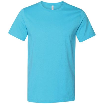 Custom Bella+Canvas Unisex Jersey Short Sleeve Tee - Turquoise Custom Bella+Canvas Unisex Jersey Short Sleeve Tee - Turquoise
