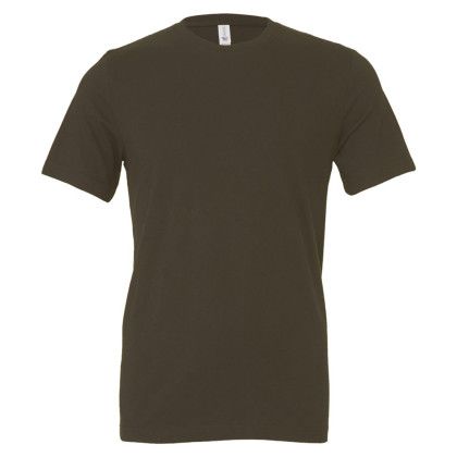 Custom Bella+Canvas Unisex Jersey Short Sleeve Tee - Army Custom Bella+Canvas Unisex Jersey Short Sleeve Tee - Army