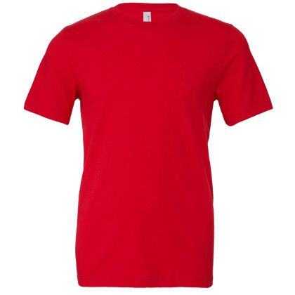 Custom Bella+Canvas Unisex Jersey Short Sleeve Tee - Red Custom Bella+Canvas Unisex Jersey Short Sleeve Tee - Red