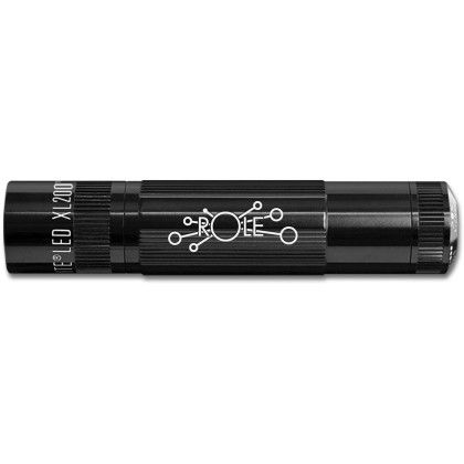 Custom Maglite LED 3 AAA Cell Flashlight - Black