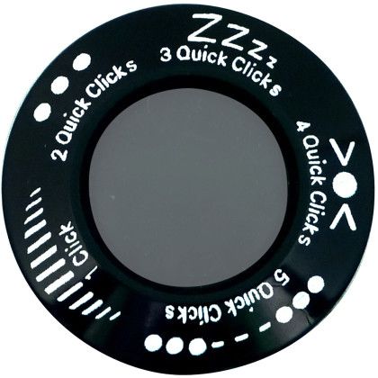 Custom Maglite LED 3 AAA Cell Flashlight - Black Top view