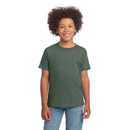 Custom Gildan Youth Softstyle T-Shirt - Heather Military Green Custom Gildan Youth Softstyle T-Shirt - Heather Military Green