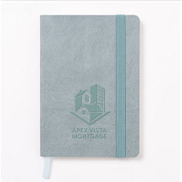 Custom Saratoga Classic Soft Cover Journal Debossed - Dusty Blue Custom Saratoga Classic Soft Cover Journal Debossed - Dusty Blue