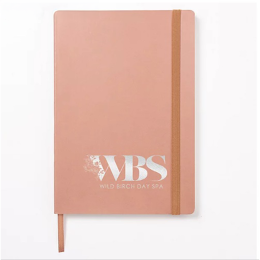 Custom Saratoga Exec Soft Cover Journal - Hot Stamped - Dusty Rose Custom Saratoga Exec Soft Cover Journal - Hot Stamped - Dusty Rose