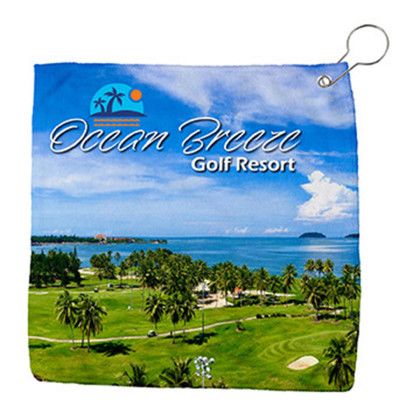 Custom Sublimated Golf Towel Custom Sublimated Golf Towel