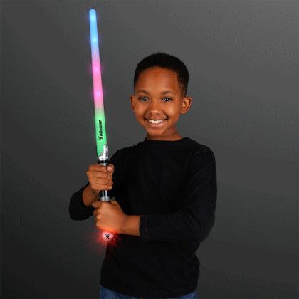 Custom Short Saber Light Staff with Crystal Ball Handle - In Use Custom Short Saber Light Staff with Crystal Ball Handle - In Use