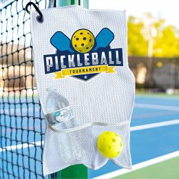Custom Pickleball Towel with Pockets Custom Pickleball Towel with Pockets