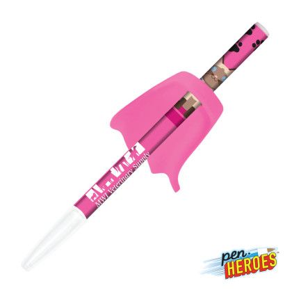 Custom Pen Heroes Pet Series Cat with Cape - Pink