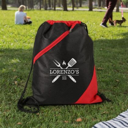 Custom Apex rPET Non-Woven Drawstring Backpack - Lifestyle Custom Apex rPET Non-Woven Drawstring Backpack - Lifestyle