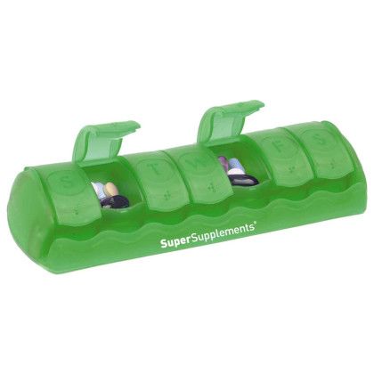 Custom 7-Day Med Minder - Translucent Lime Custom 7-Day Med Minder - Translucent Lime