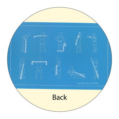 Custom Exercise Stretch Band - Back View 