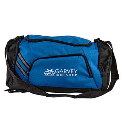 Custom Adventure Backpack Duffel Bag - Blue Front View Custom Adventure Backpack Duffel Bag - Blue Front View