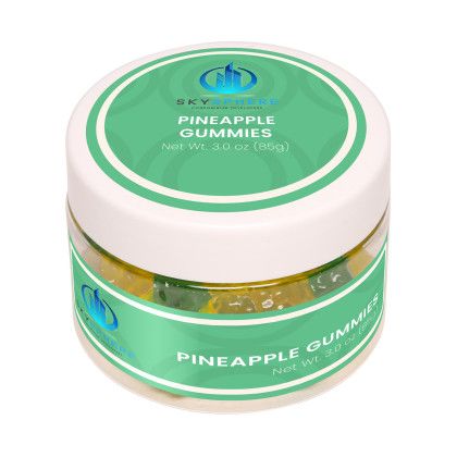 Custom Pineapple Gummies: Small Jar