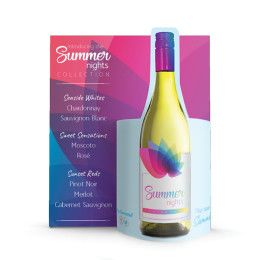 Custom White Wine Wave Table Tent Custom White Wine Wave Table Tent