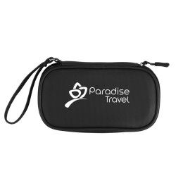 Custom Nova Clutch 600D rPET Tech Organizer - Black Custom Nova Clutch 600D rPET Tech Organizer - Black