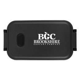Custom Recycled PP Bento Box - Black Custom Recycled PP Bento Box - Black