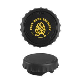 Custom Bottle Topper & Opener - Black Custom Bottle Topper & Opener - Black