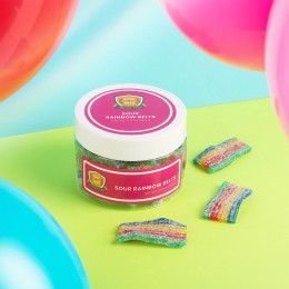 Custom Sour Rainbow Belts: Small Jar Custom Sour Rainbow Belts: Small Jar