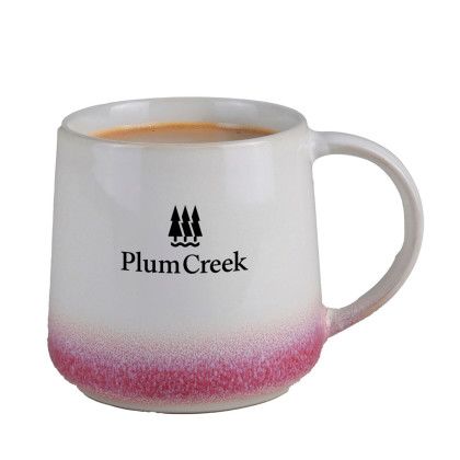 Custom 16 oz. Richmond Reactive Glaze Ceramic Mug - Red Custom 16 oz. Richmond Reactive Glaze Ceramic Mug - Red