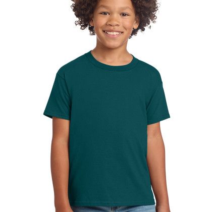 Custom Gildan Youth Softstyle T-Shirt - Fan Marine Green