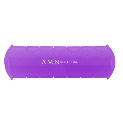 Custom 7-Day AM/PM Med Minder - Translucent Purple Custom 7-Day AM/PM Med Minder - Translucent Purple