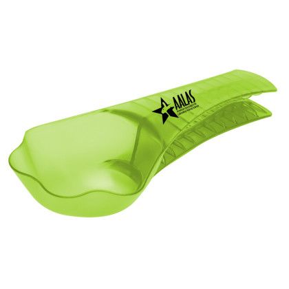 Custom Pet Food Scoop'N Clip - Translucent Lime