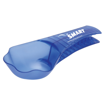 Custom Pet Food Scoop'N Clip - Translucent Blue 