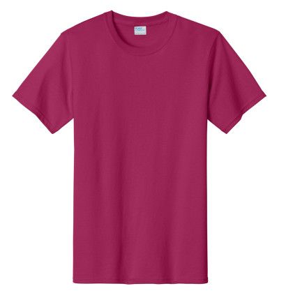 Custom Port & Company Full Color Essential Tee - Flush Pink