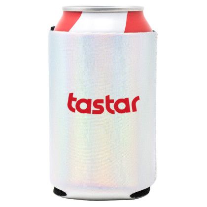 Custom Metallic Neoprene Can Cooler - Metallic pearl