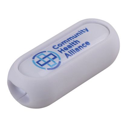 Custom Cordstop Cable Protector - White Side View Custom Cordstop Cable Protector - White Side View