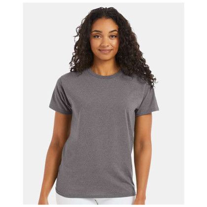 Custom Hanes Full Color - Eco Smart 50/50 Cotton/poly T-Shirt - Oxford Grey