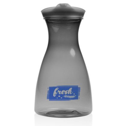 Custom 34 oz Clear Plastic Carafes with Lid - Smoke Custom 34 oz Clear Plastic Carafes with Lid - Smoke