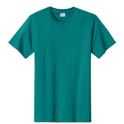 Custom Port & Company Full Color Essential Tee - Jade green